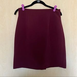 Maroon Skirt